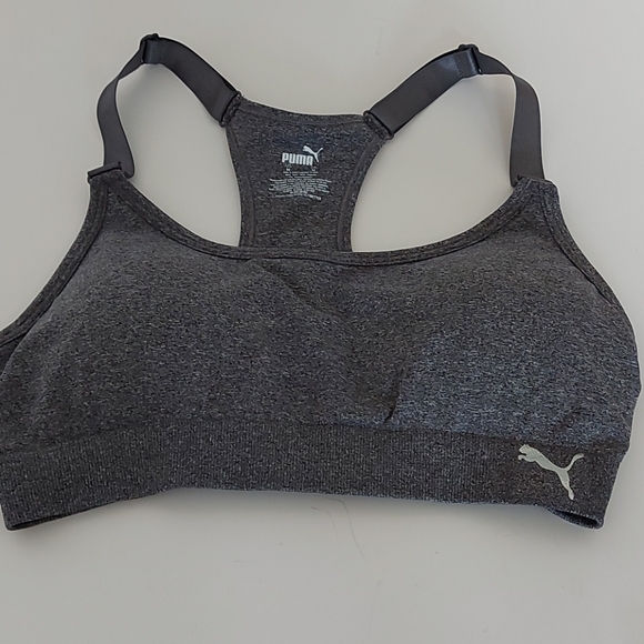Puma Black Jacket & Grey Workout Bra Sz Med - Picture 12 of 14